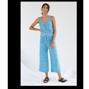 NEW Anthropologie Daily Rituals cropped knit jumpsuit